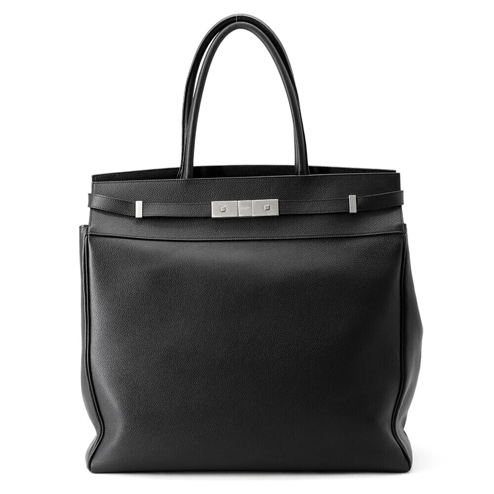Saint Laurent Paris Manhattan N Leather Tote Bag Black